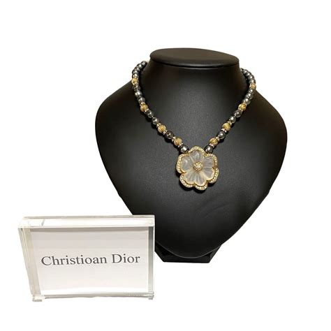 necklace dior|genuine christian dior necklace.